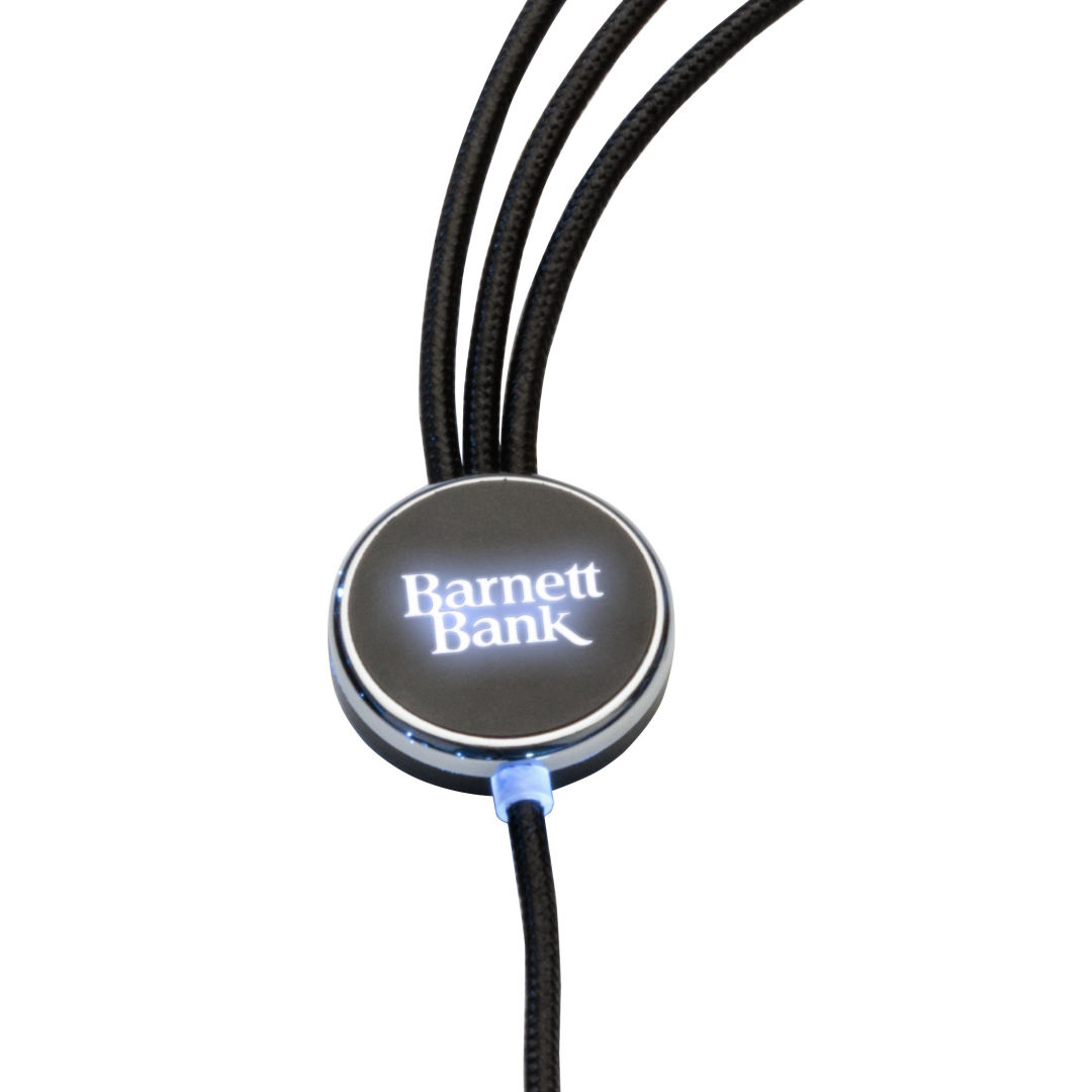 5in1 charging cable with light up logo
