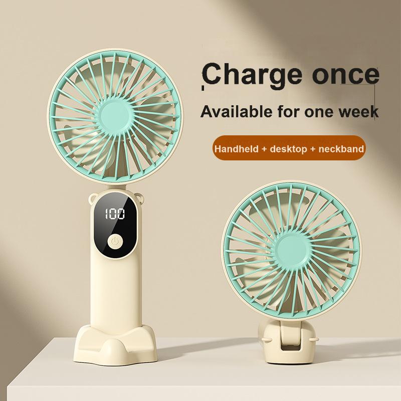 Foldable pocket neck fan & Desk fan & Phone holder & Scented tablets