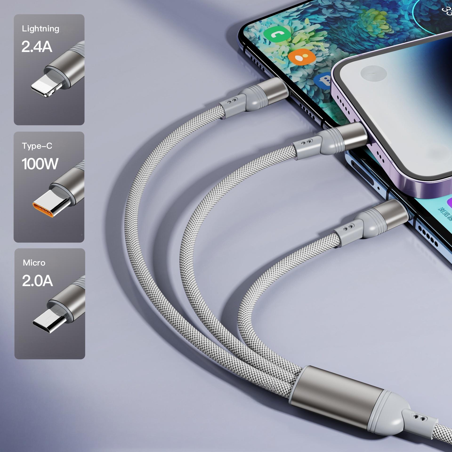 CB100W 100W 5A Super fast charging cable with tube